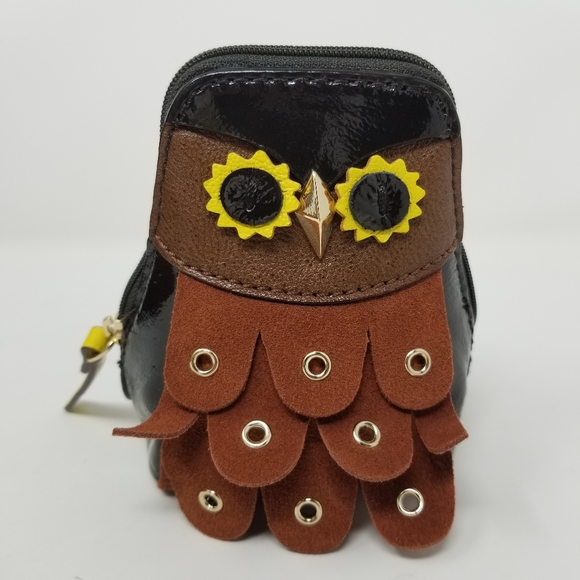 Kate Spade Maximilian Maxwell & Minerva Owl Handbag & Owl Coin Pouch Novelty Bag - Picture 10 of 16
